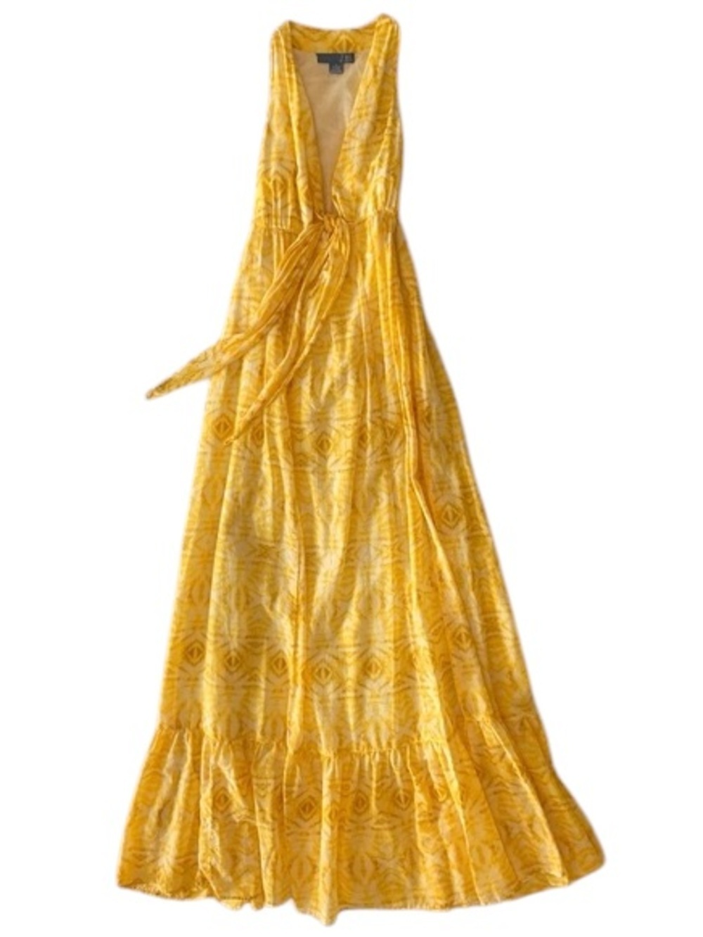 Anthropologie Lil Yellow Maxi dress